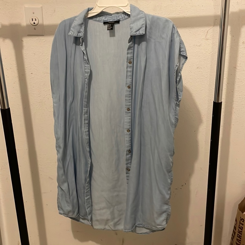 Jean-Like Button-Up Dress